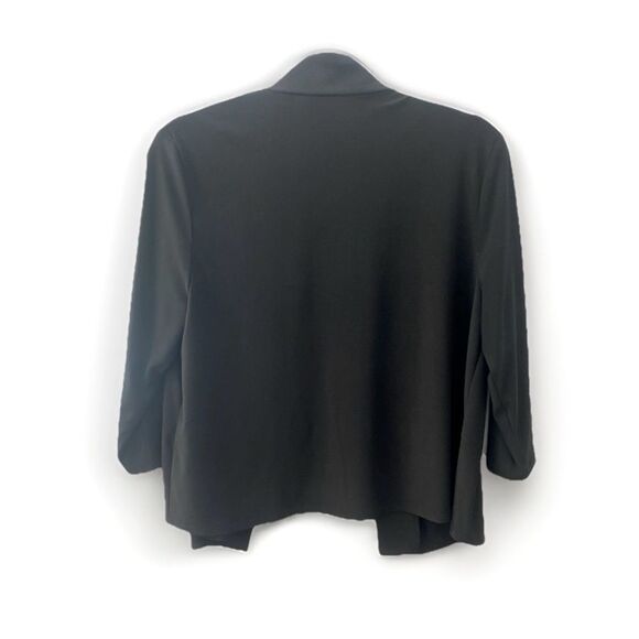 R&M Richards Black Beaded Shrug Women’s M Embellished Open Front Cardigan Jacket - Picture 6 of 9